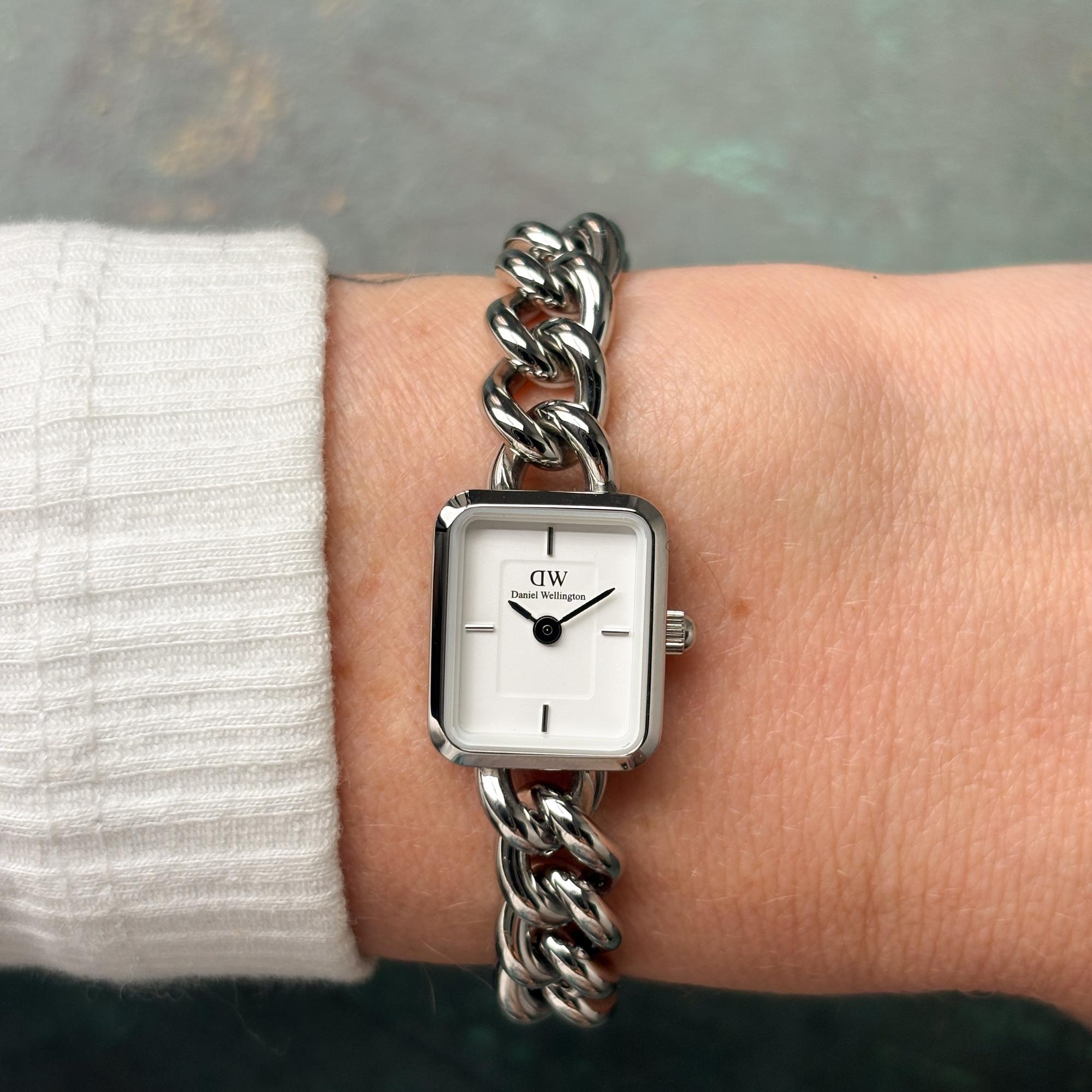 Daniel Wellington DW00100834 Damskie Jolie Chain Silver zegarek damski elegancki mineralne