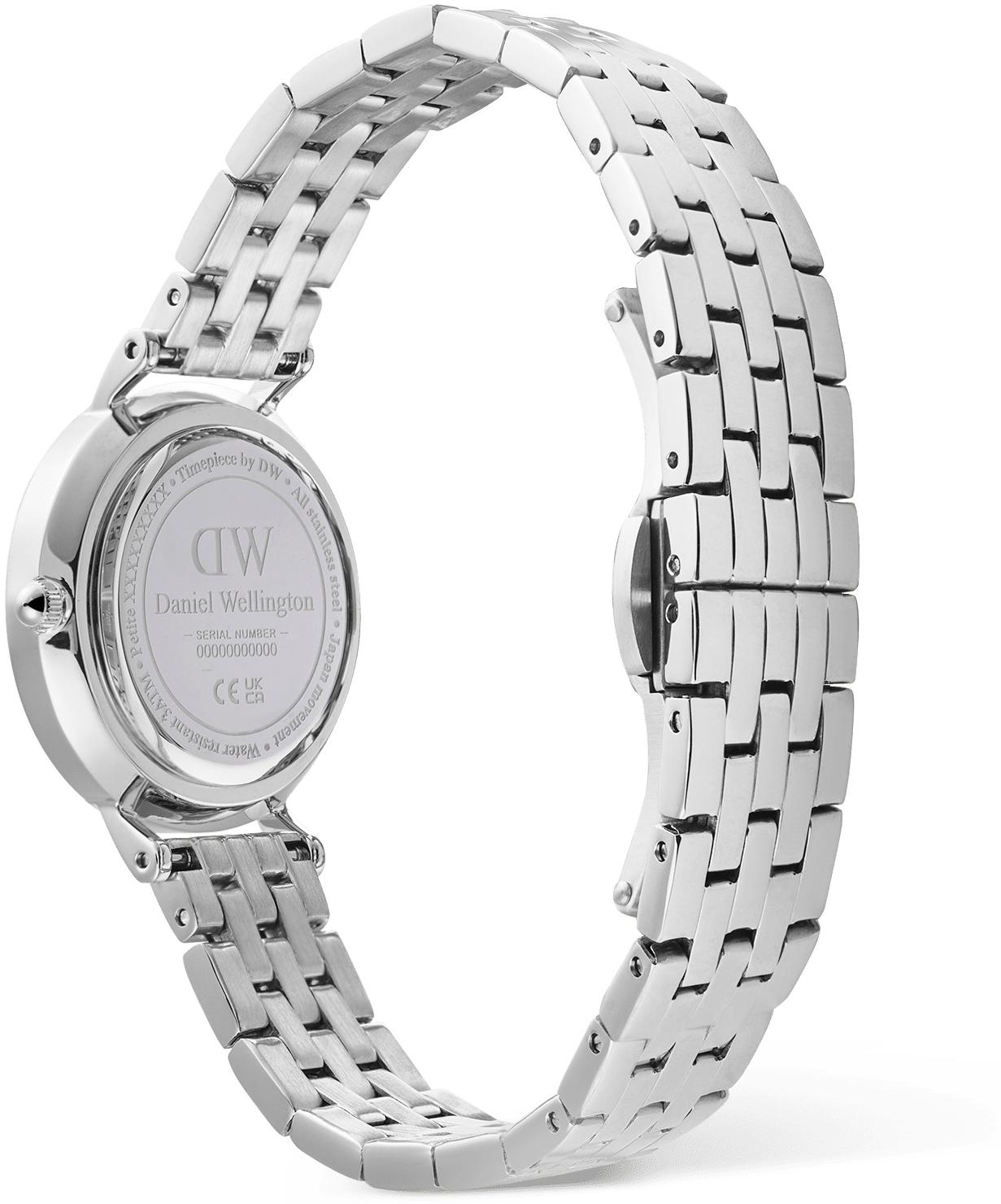 Daniel Wellington DW00100859 Petite Roman Numerals Date 5-link Silver zegarek klasyczny Damskie