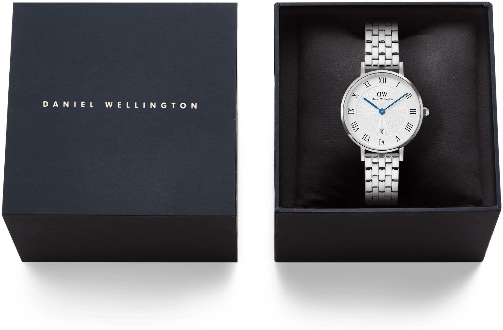 Daniel Wellington DW00100859 zegarek srebrny klasyczny Damskie bransoleta