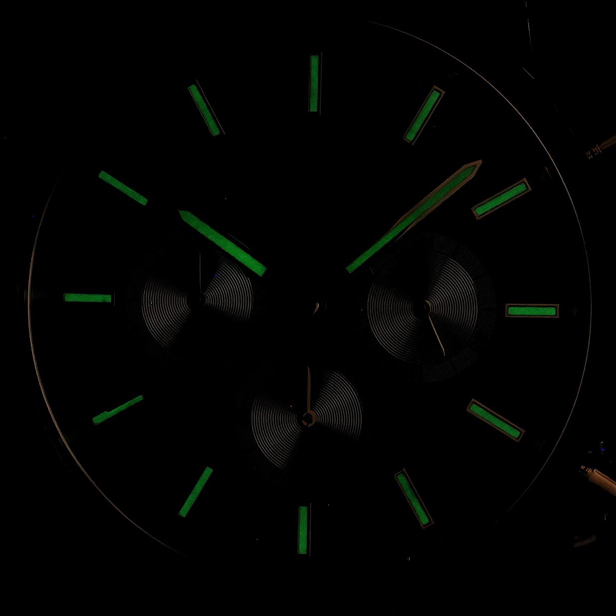 Daniel Wellington DW00100876 Iconic Chronograph St Mawes Emerald Panda Gold Męskie sportowy zegarek złoty - miniatura 5