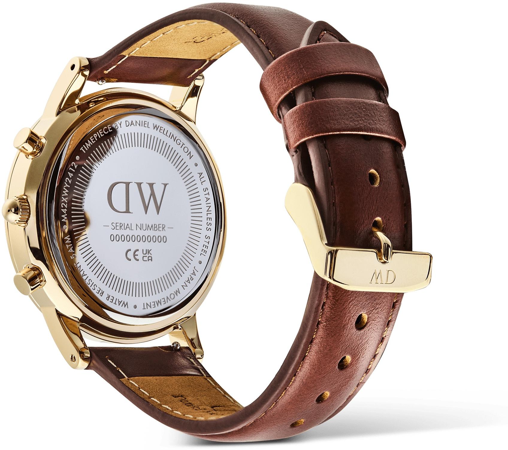 Daniel Wellington DW00100876 zegarek złoty sportowy Męskie pasek - miniatura 7