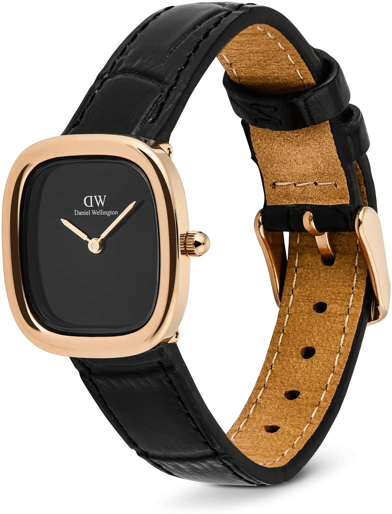 Daniel Wellington DW00100881 Margot Reading Onyx Ceramic Rose Gold zegarek klasyczny Damskie - miniatura 7