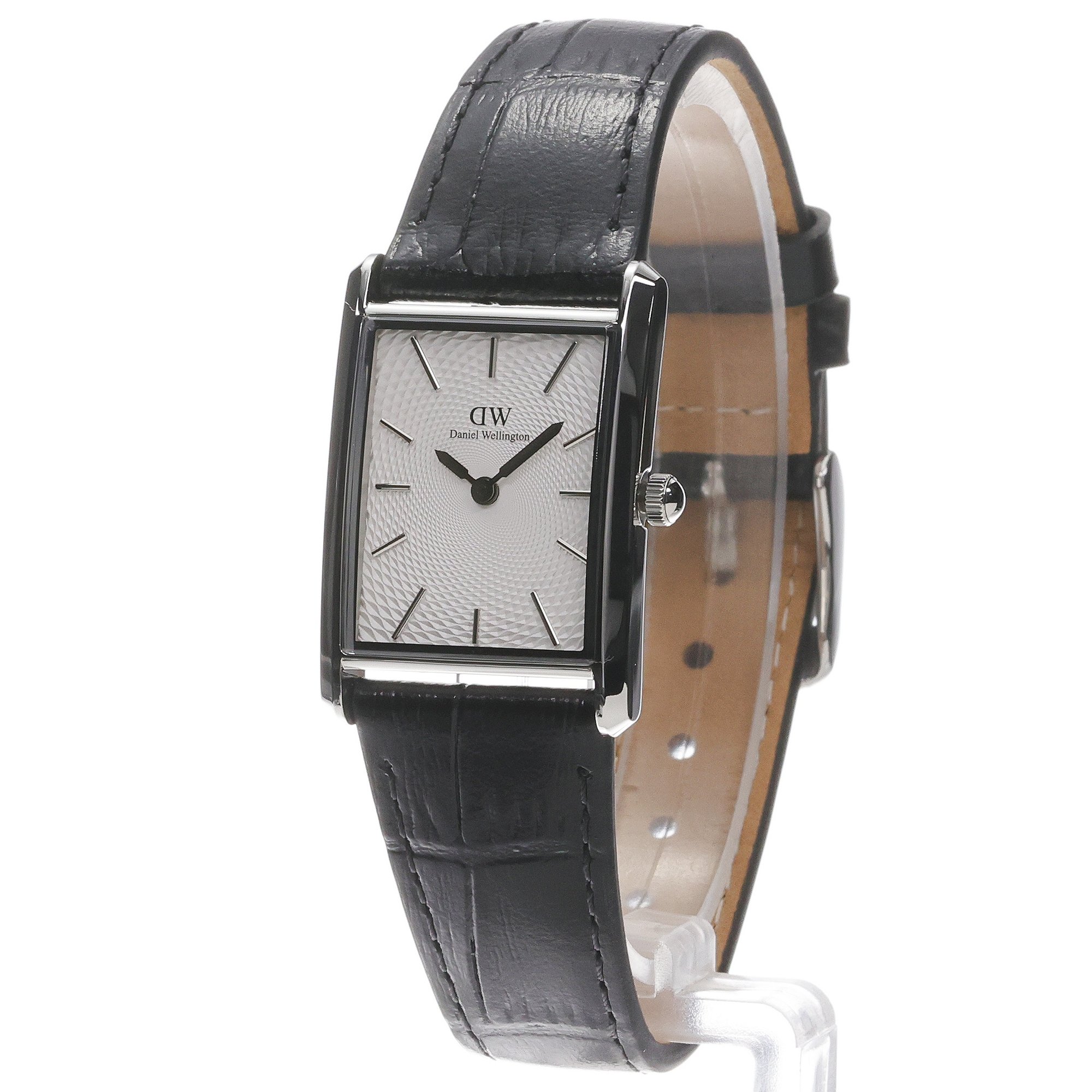 Daniel Wellington DW00100898 Męskie Bound Black Crocodile Guilloche Silver zegarek męski klasyczny mineralne - miniatura 2