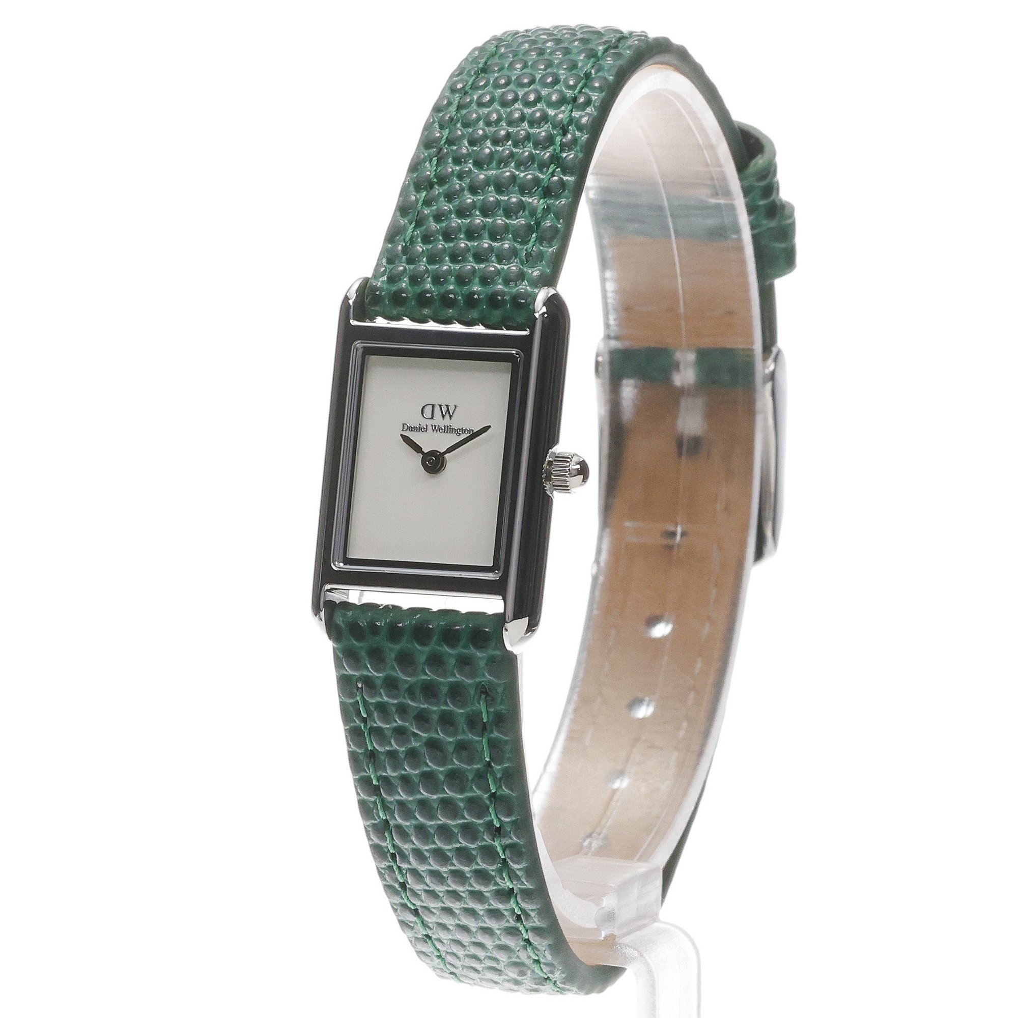 Daniel Wellington DW00100902 Damskie Bound Mini Green Lizard Silver zegarek damski klasyczny mineralne