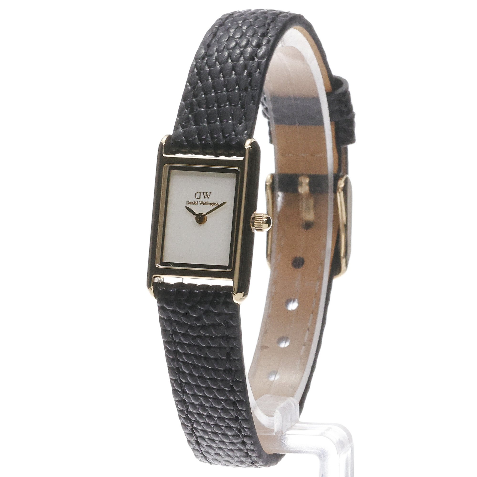 Daniel Wellington DW00100903 Damskie Bound Mini Black Lizard Gold zegarek damski klasyczny mineralne