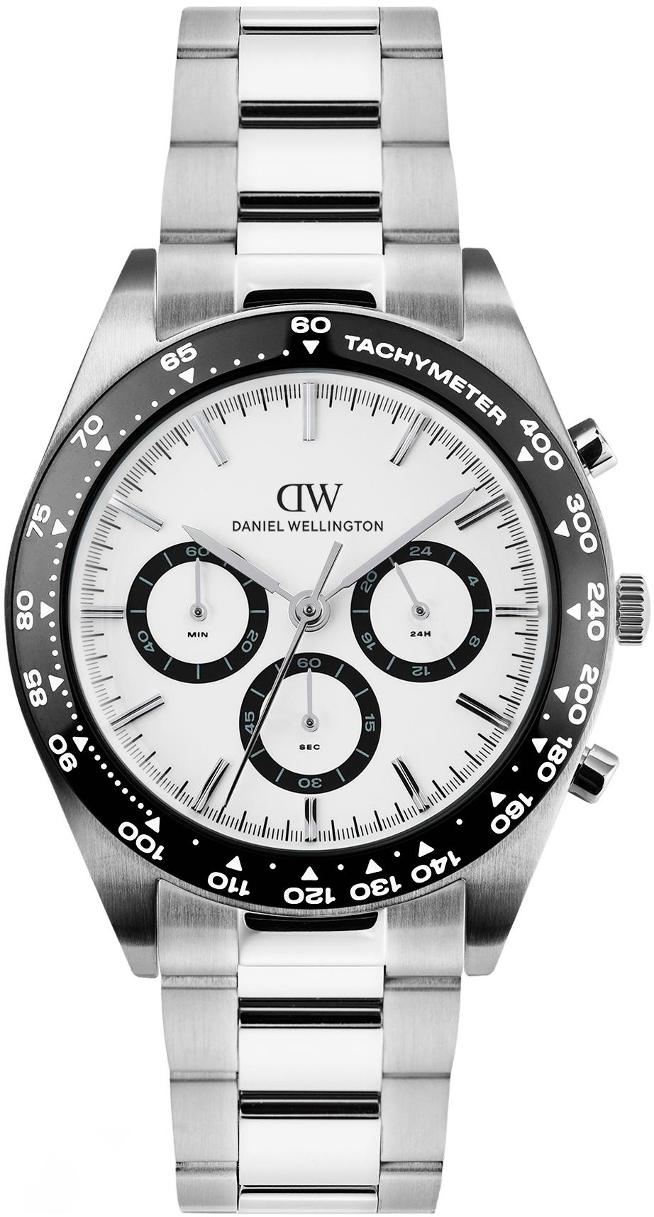 Iconic Tachymeter 3-Link Silver 42mm Daniel Wellington DW00100948 
