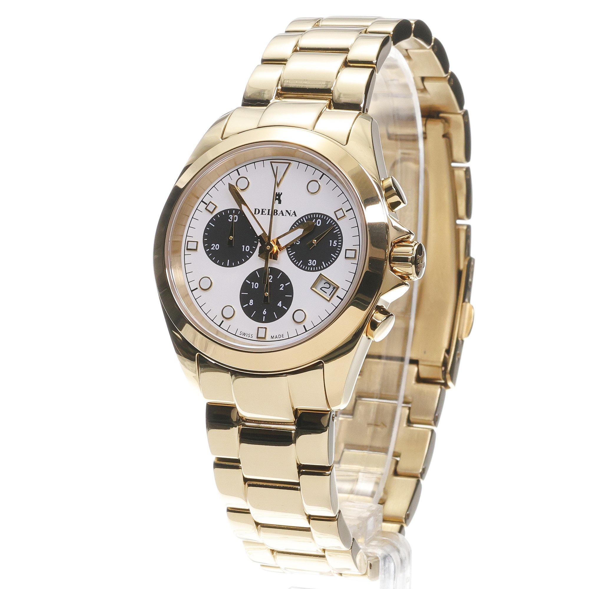 Delbana 427017646011 zegarek złoty elegancki Ravenna bransoleta