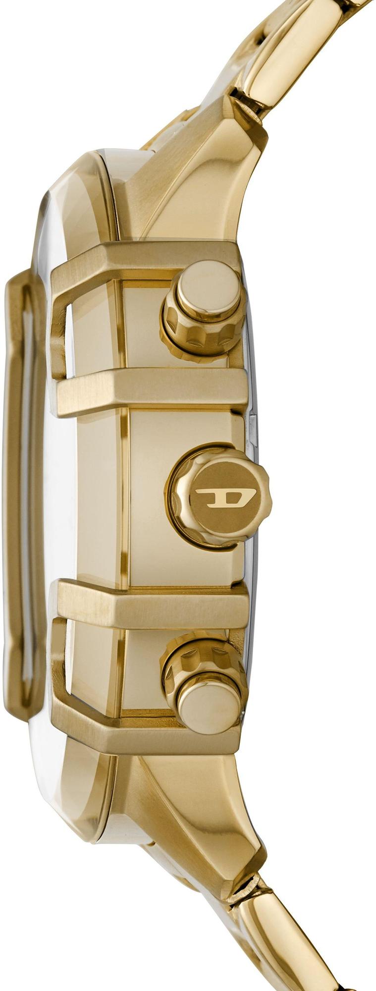Diesel DZ4522 zegarek złoty sportowy Griffed bransoleta