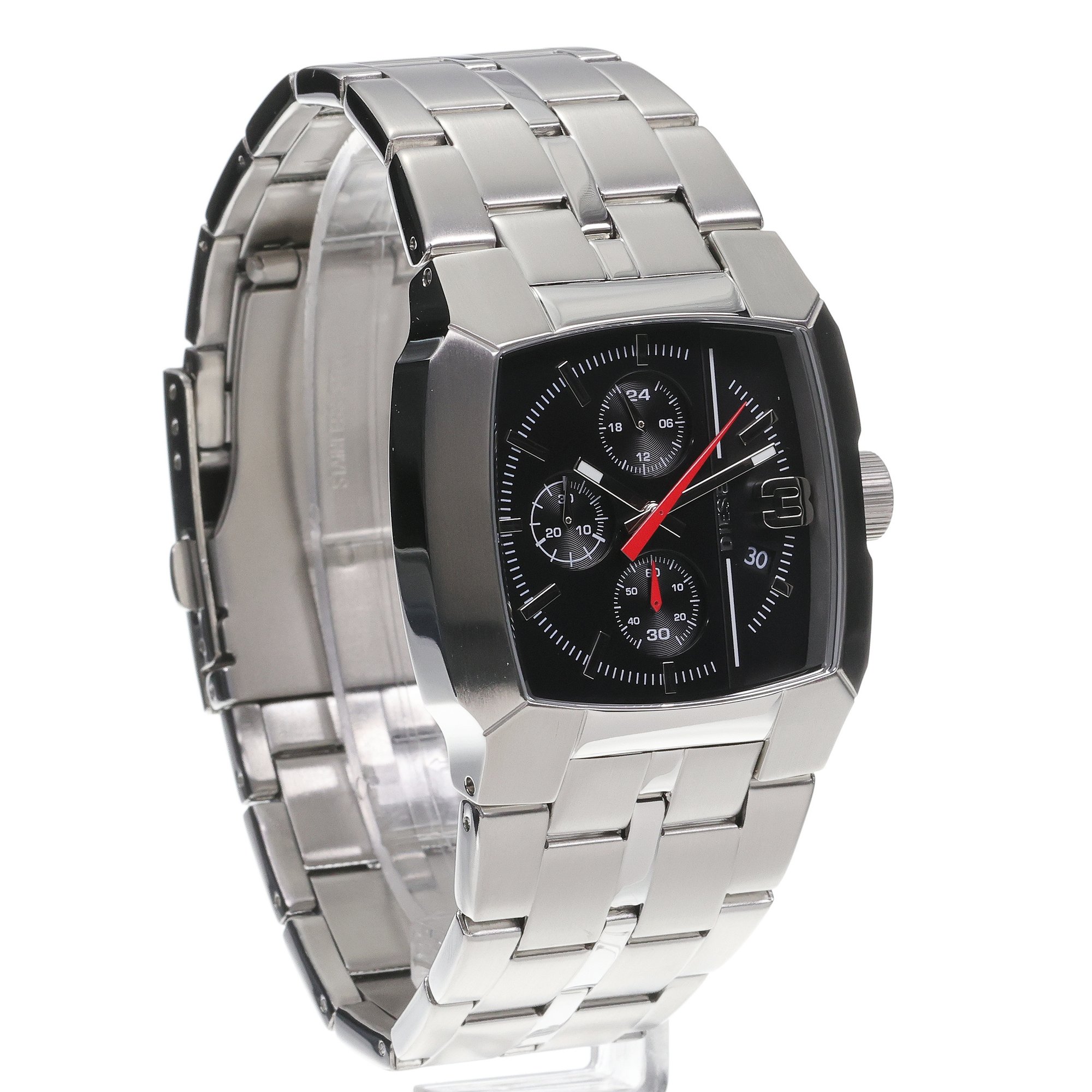 Diesel DZ4661 zegarek srebrny fashion-modowy Cliffhanger bransoleta