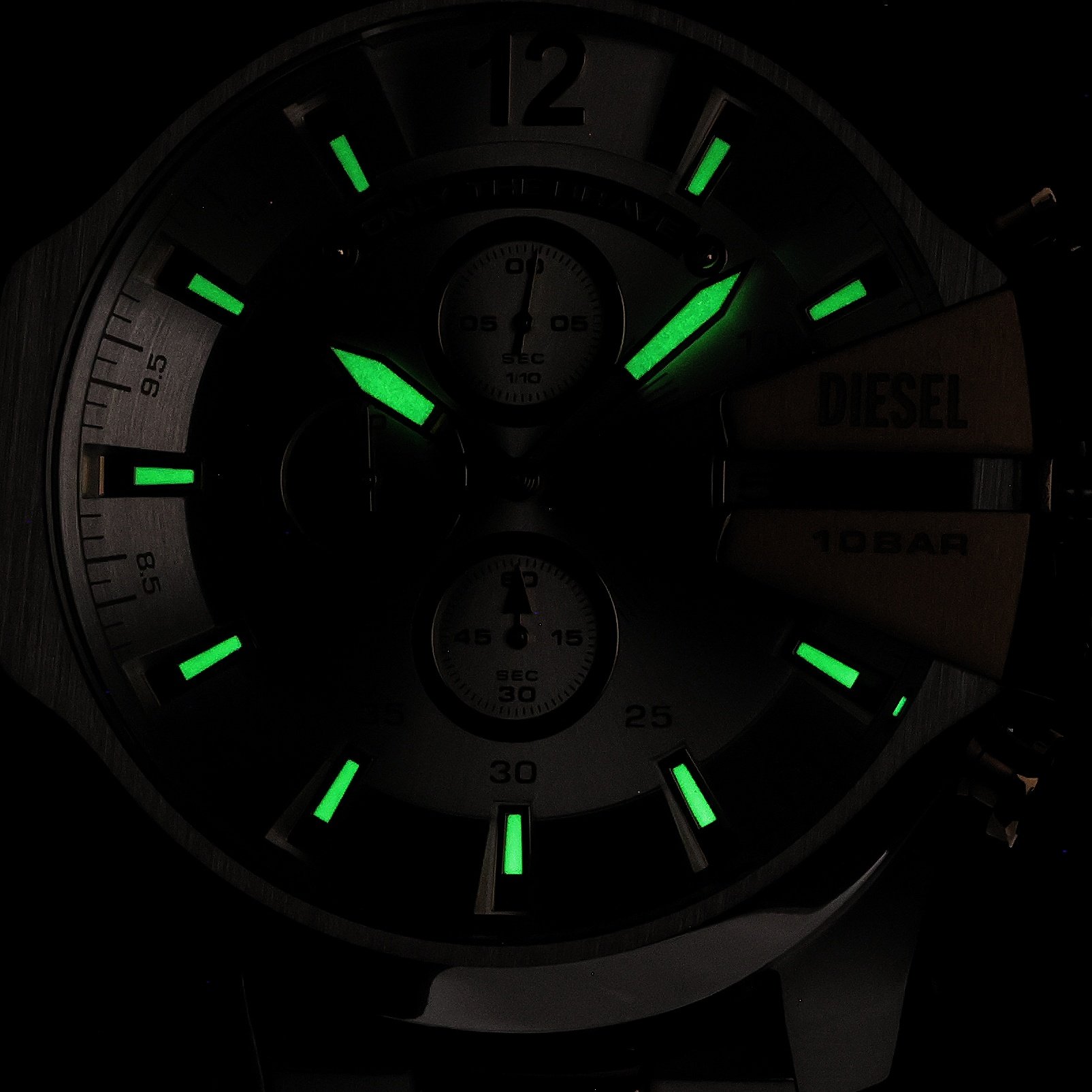 Diesel DZ4672 Mega Chief Chronograph Męskie fashion-modowy zegarek szary - miniatura 5