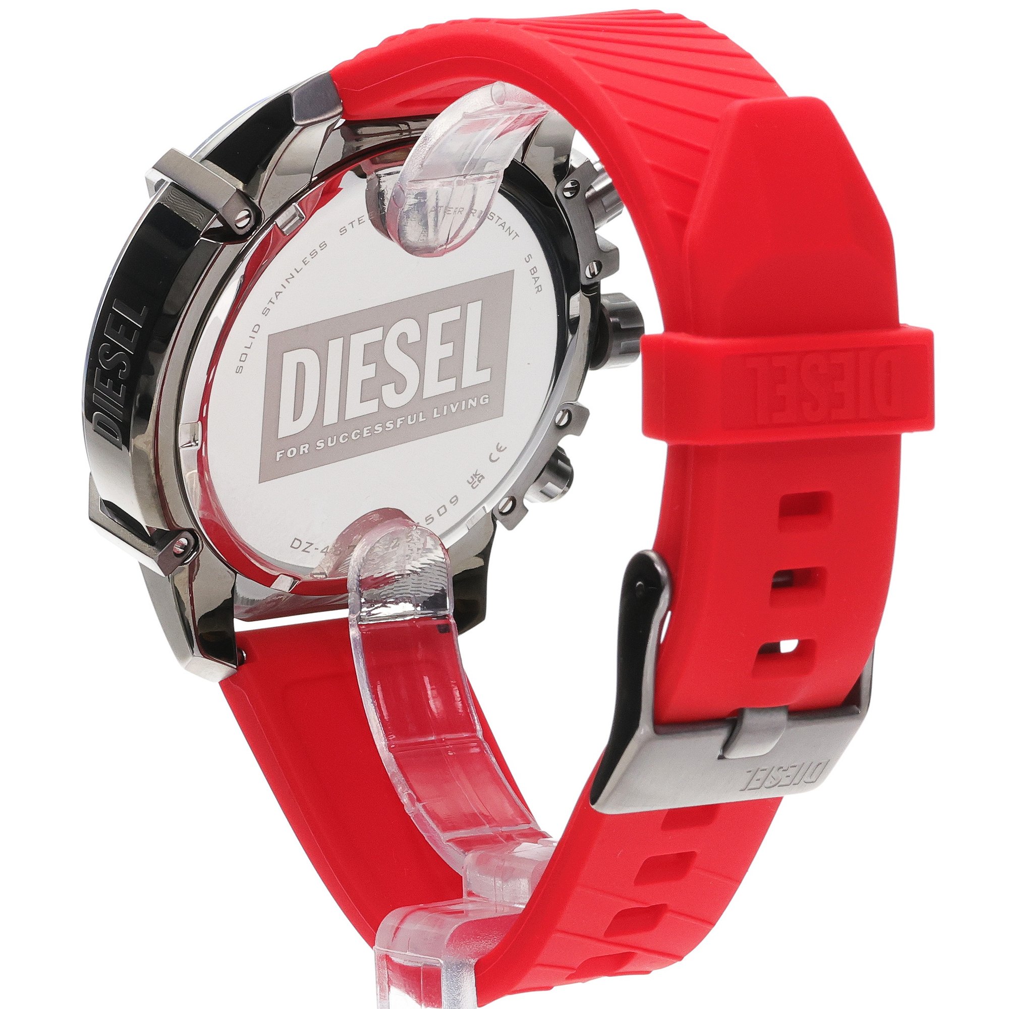Diesel DZ4673SET GRIFFED 48mm Griffed fashion-modowy zegarek srebrny