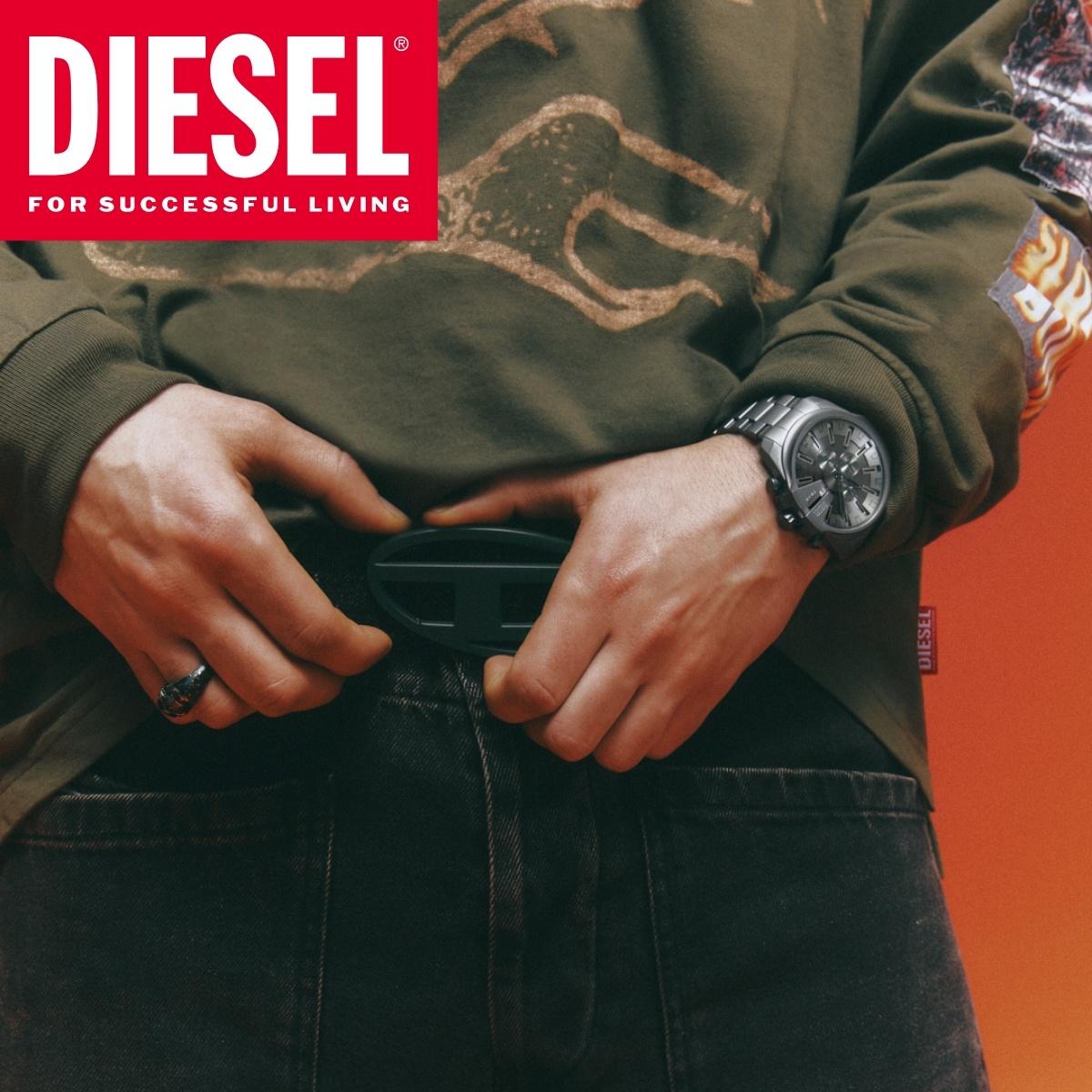 Diesel DZ4676 Mega Chief Slim Chronograph Analog fashion-modowy zegarek szary - miniatura 8