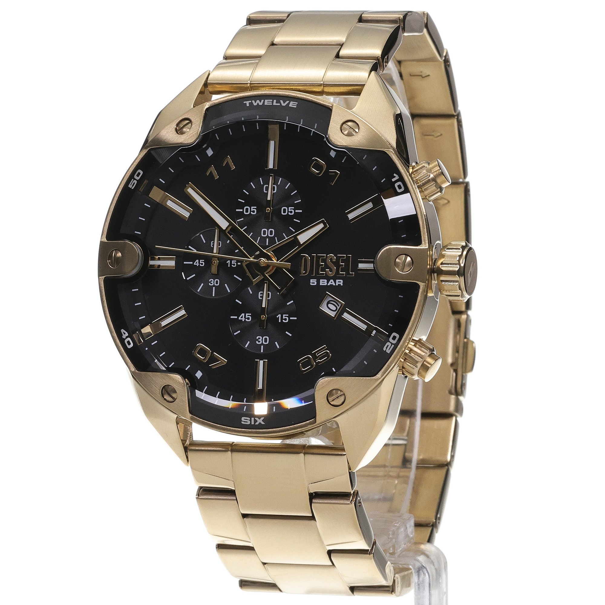Diesel DZ4678 Analog quartz chronograph with date zegarek fashion-modowy Spiked - miniatura 2