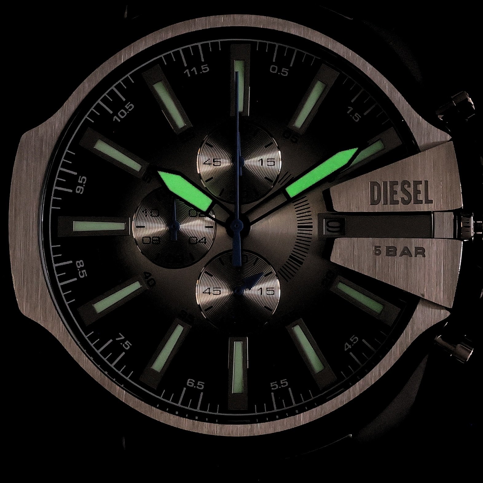 Diesel DZ4686 Diesel Mega Chief Slim Stainless Steel 50mm zegarek męski sportowy mineralne