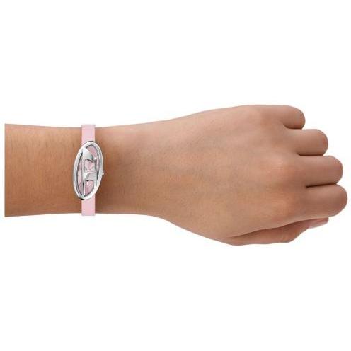 Diesel DZ5621 D-Era Two-Hand Leather Watch Diesel fashion-modowy zegarek różowy - miniatura 8