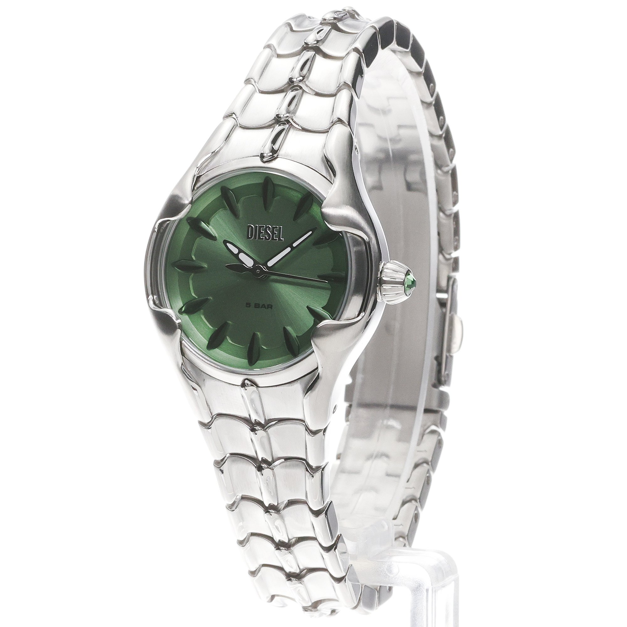 Diesel DZ5632 Vert Vert fashion-modowy zegarek srebrny - miniatura 2