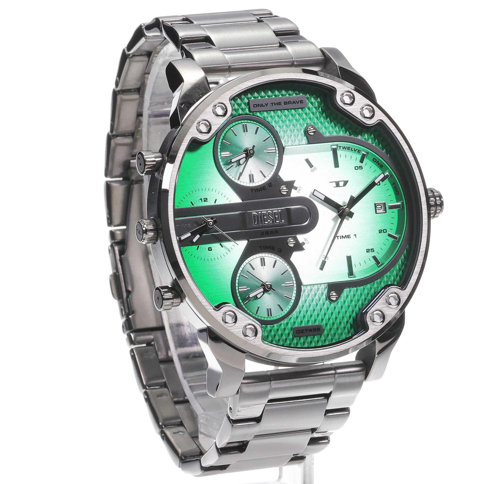Diesel DZ7488 zegarek szary fashion-modowy Daddies bransoleta - miniatura 3