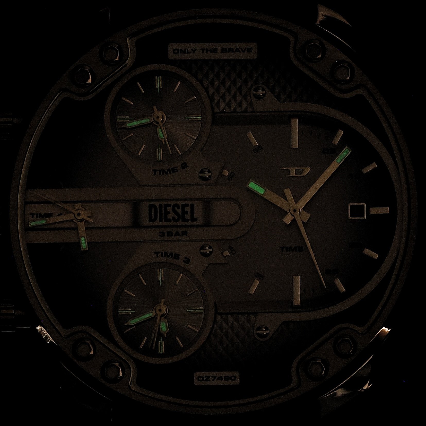 Diesel DZ7490 Daddies Mr Daddy Slim Gold Stainless Steel 54mm zegarek męski fashion-modowy mineralne - miniatura 5