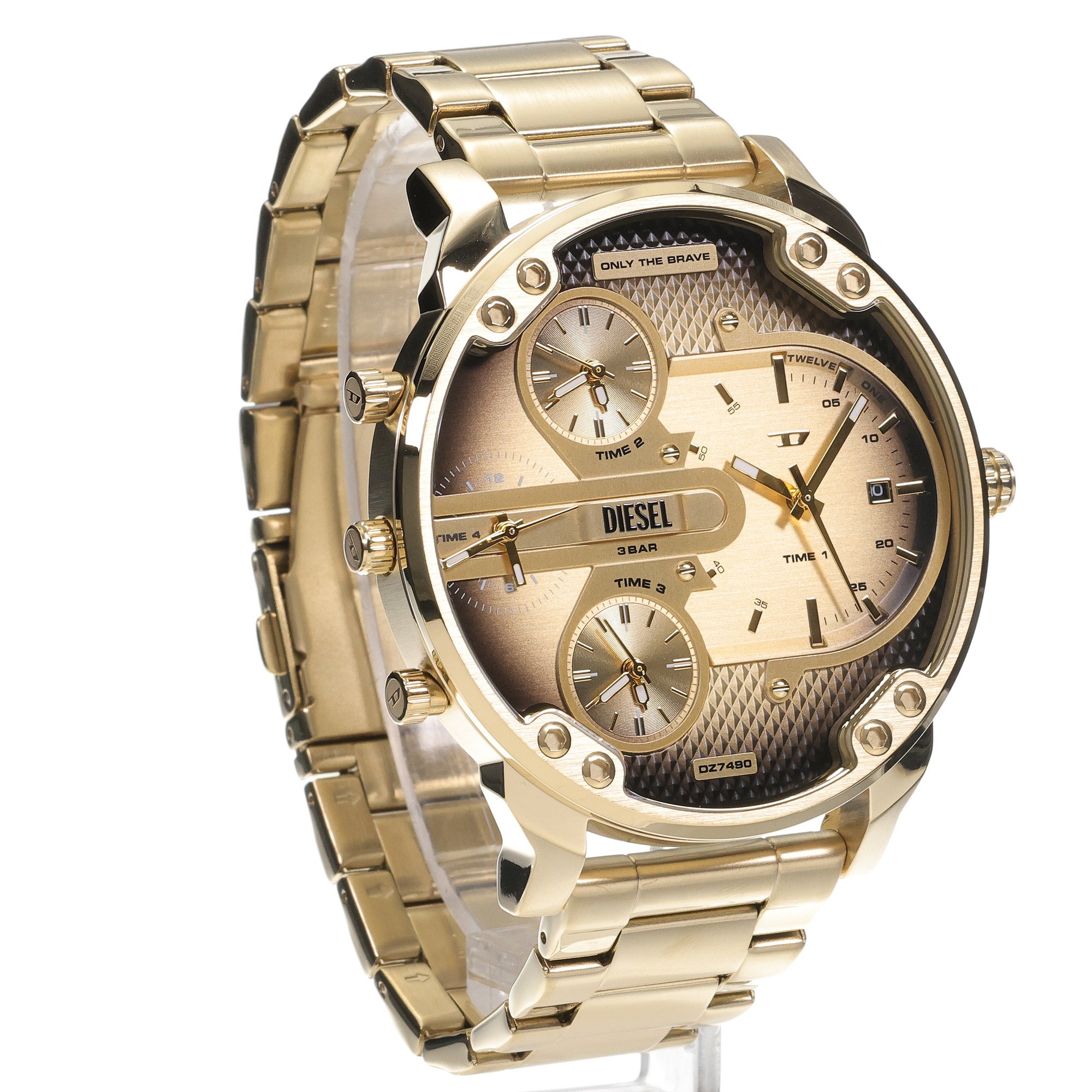 Diesel DZ7490 zegarek złoty fashion-modowy Daddies bransoleta - miniatura 3