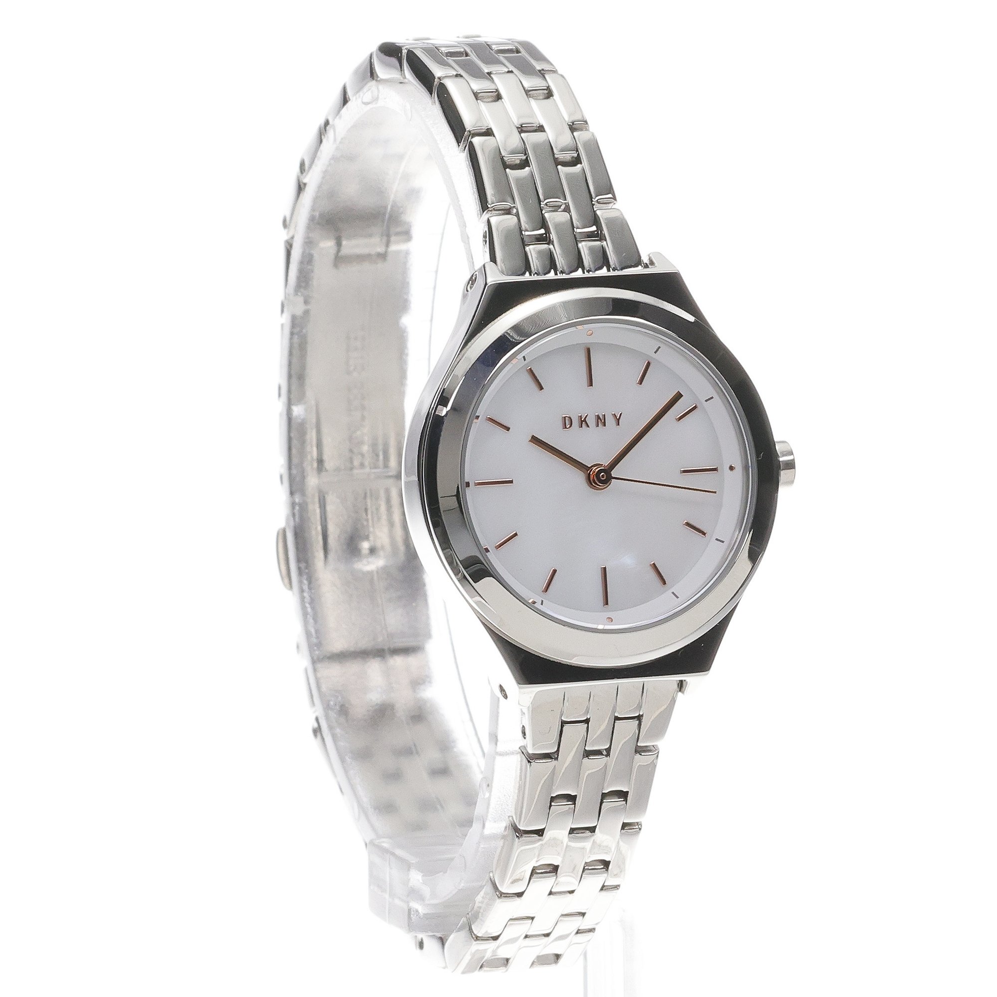 DKNY NY2976 zegarek srebrny klasyczny Bransoleta bransoleta