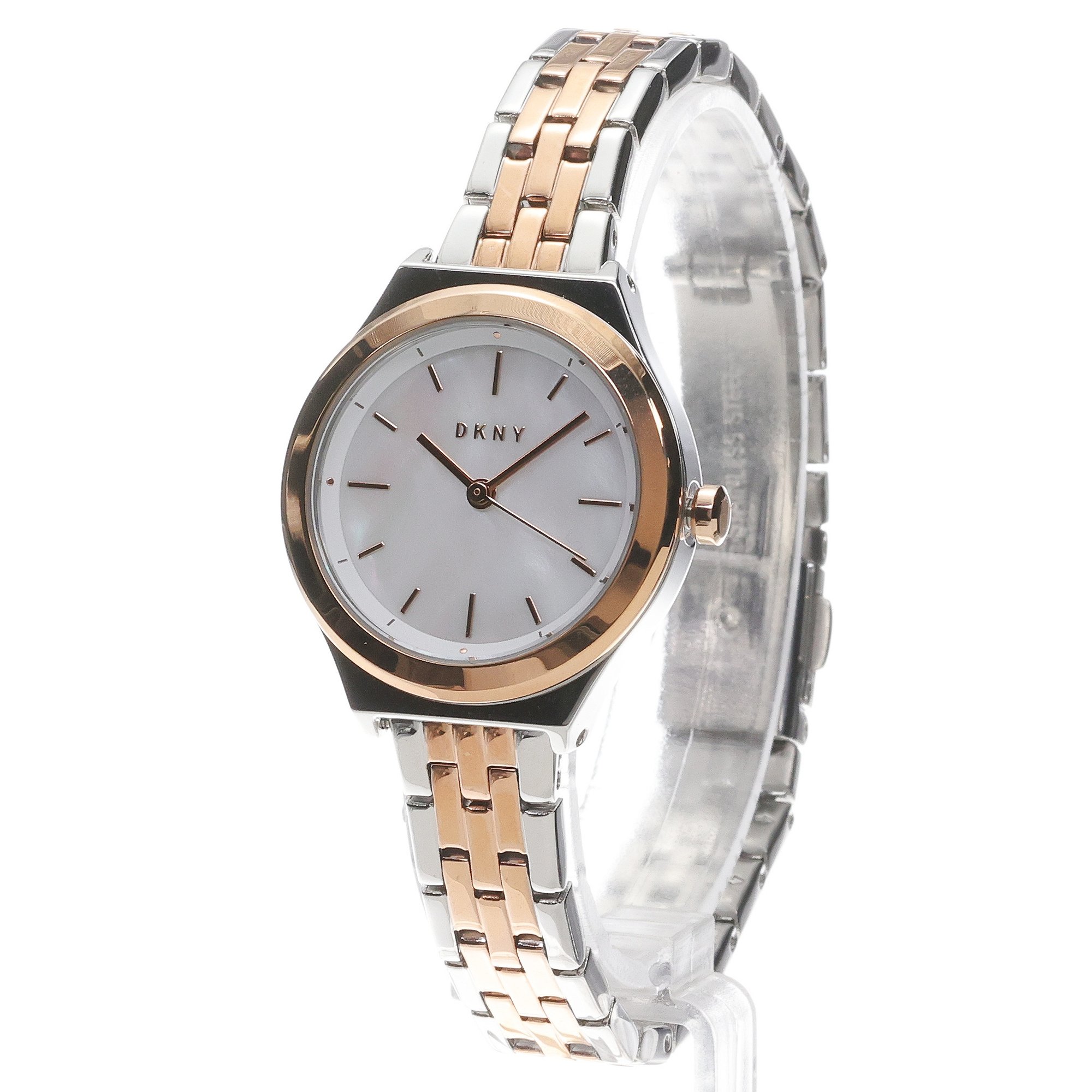 DKNY NY2978 zegarek srebrny klasyczny Bransoleta bransoleta