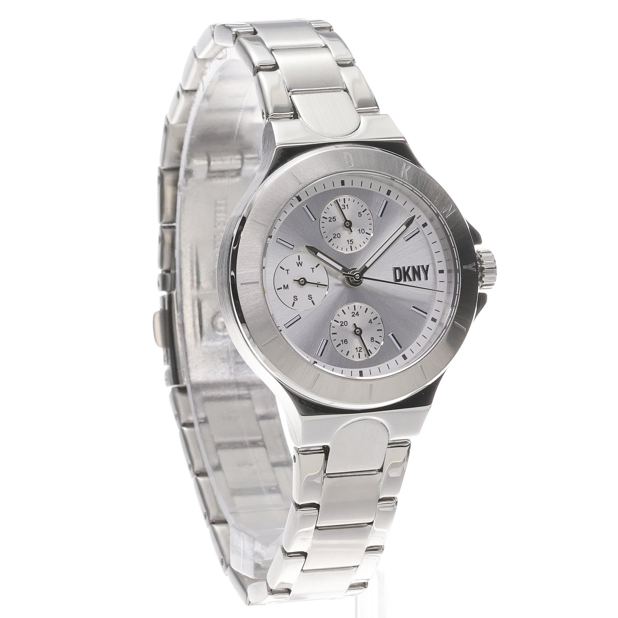 DKNY NY6678 zegarek srebrny klasyczny Bransoleta bransoleta
