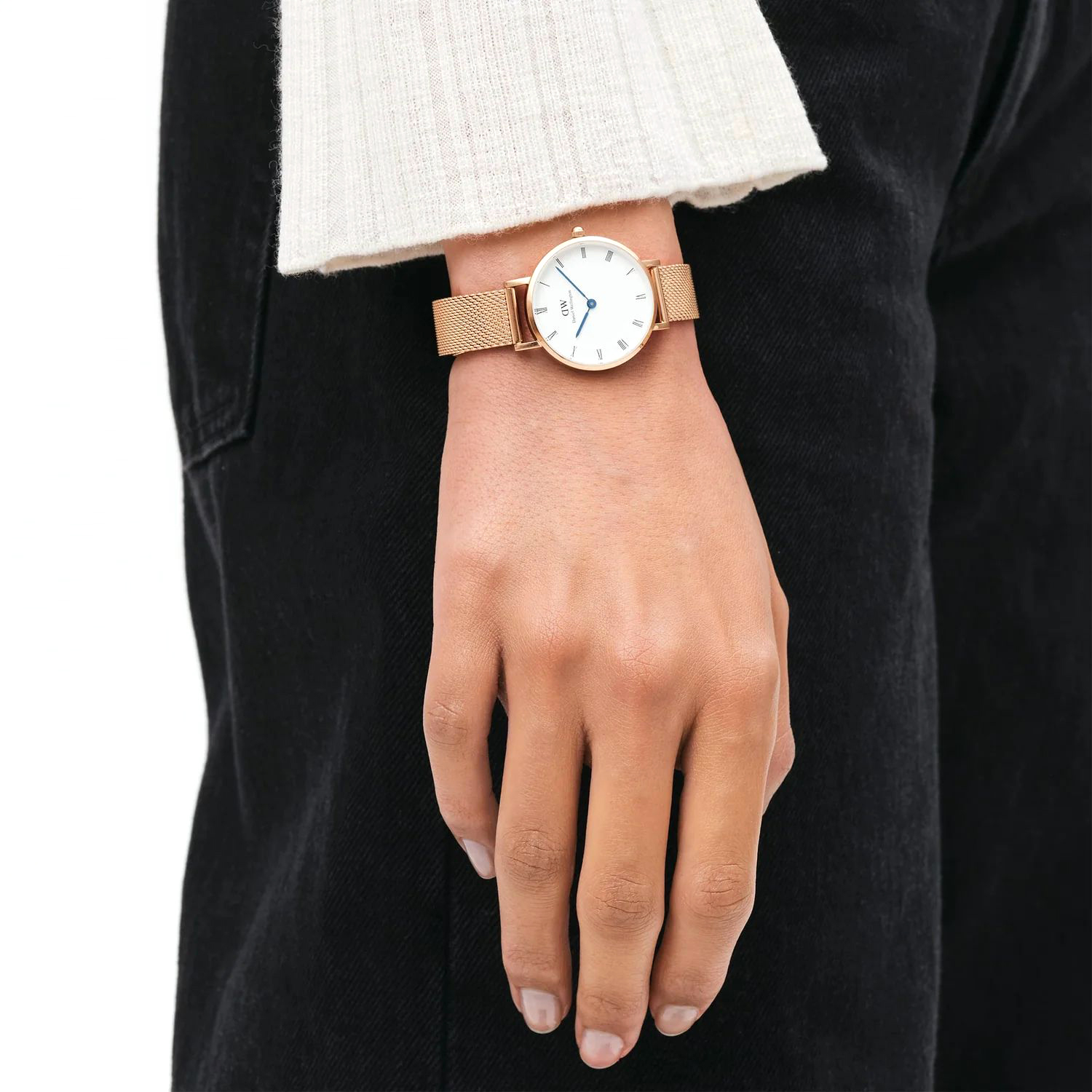 DW00100681 zegarek srebrny klasyczny Petite bransoleta