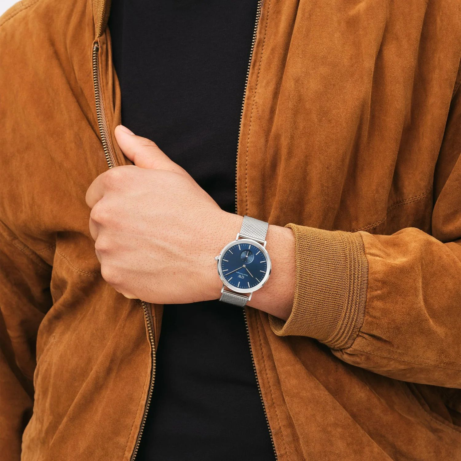 DW00100710 zegarek srebrny klasyczny Classic bransoleta