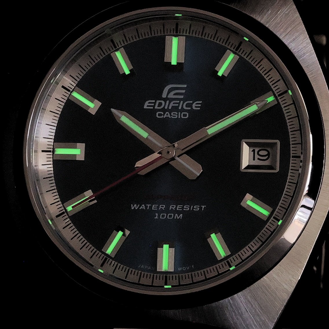 EDIFICE EFB-109D-2AVEF zegarek srebrny klasyczny Edifice bransoleta - miniatura 5