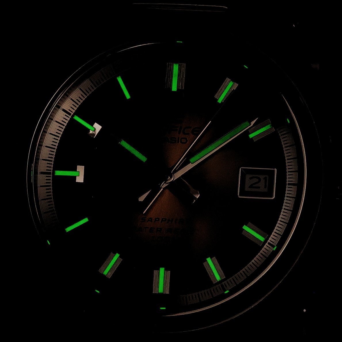 EDIFICE EFB-109D-5AVEF zegarek srebrny klasyczny Edifice bransoleta