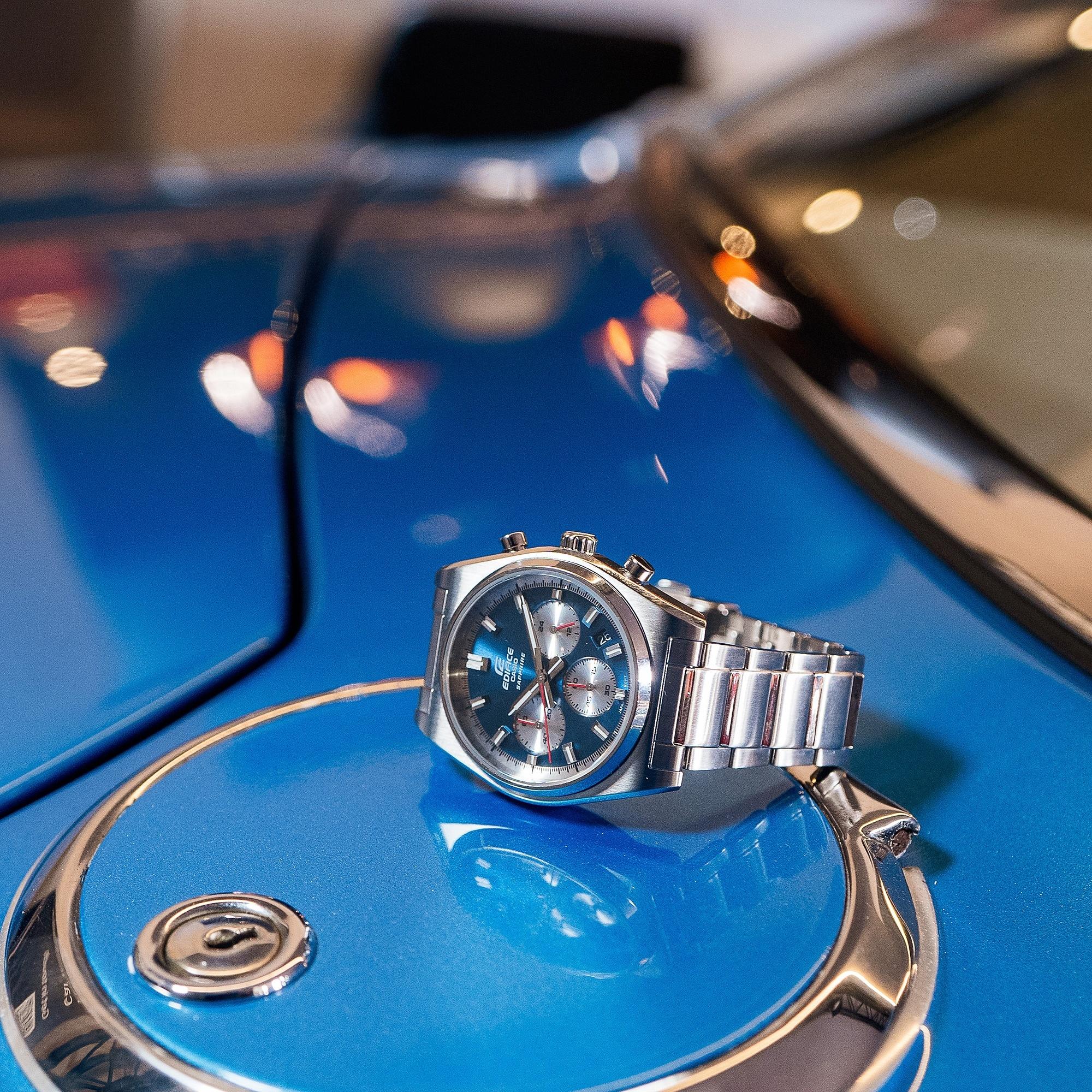 EDIFICE EFB-730D-2AVUEF zegarek męski Edifice bransoleta