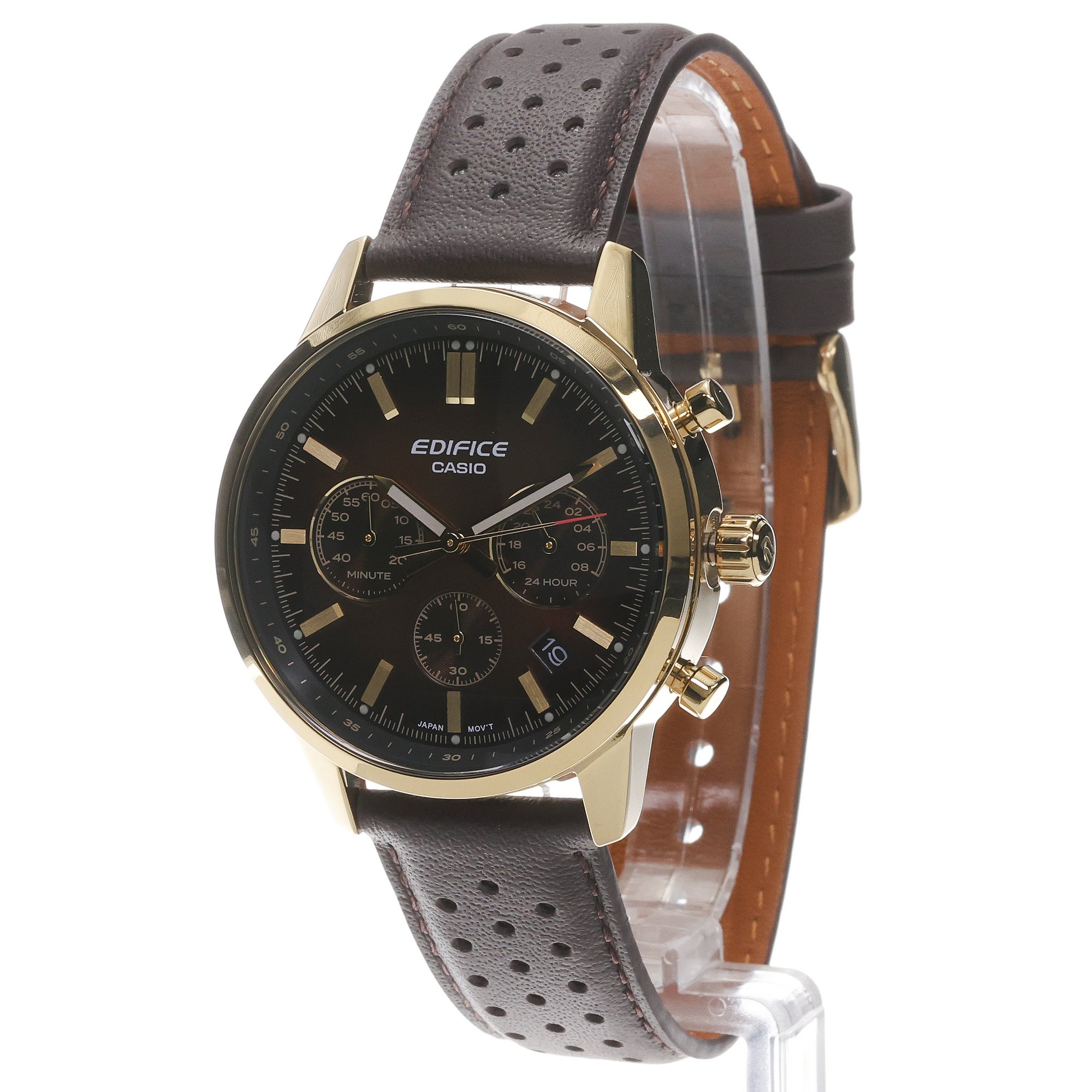 EDIFICE EFR-575CL-5AEF zegarek złoty sportowy Edifice pasek - miniatura 2