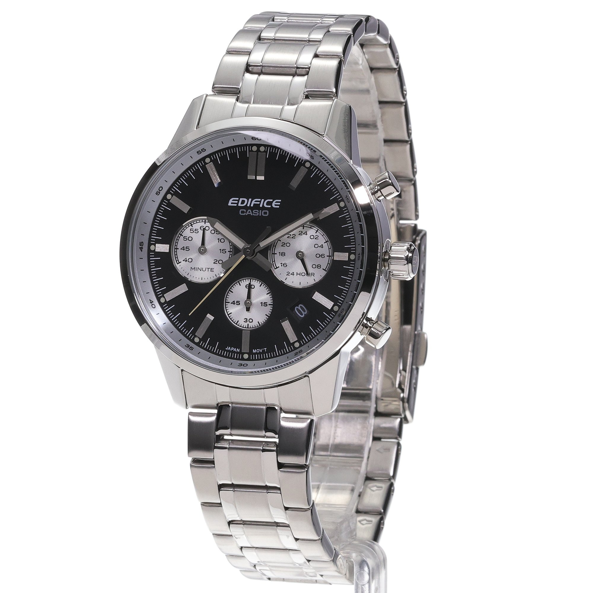 EDIFICE EFR-575D-1AEF zegarek srebrny sportowy Edifice bransoleta