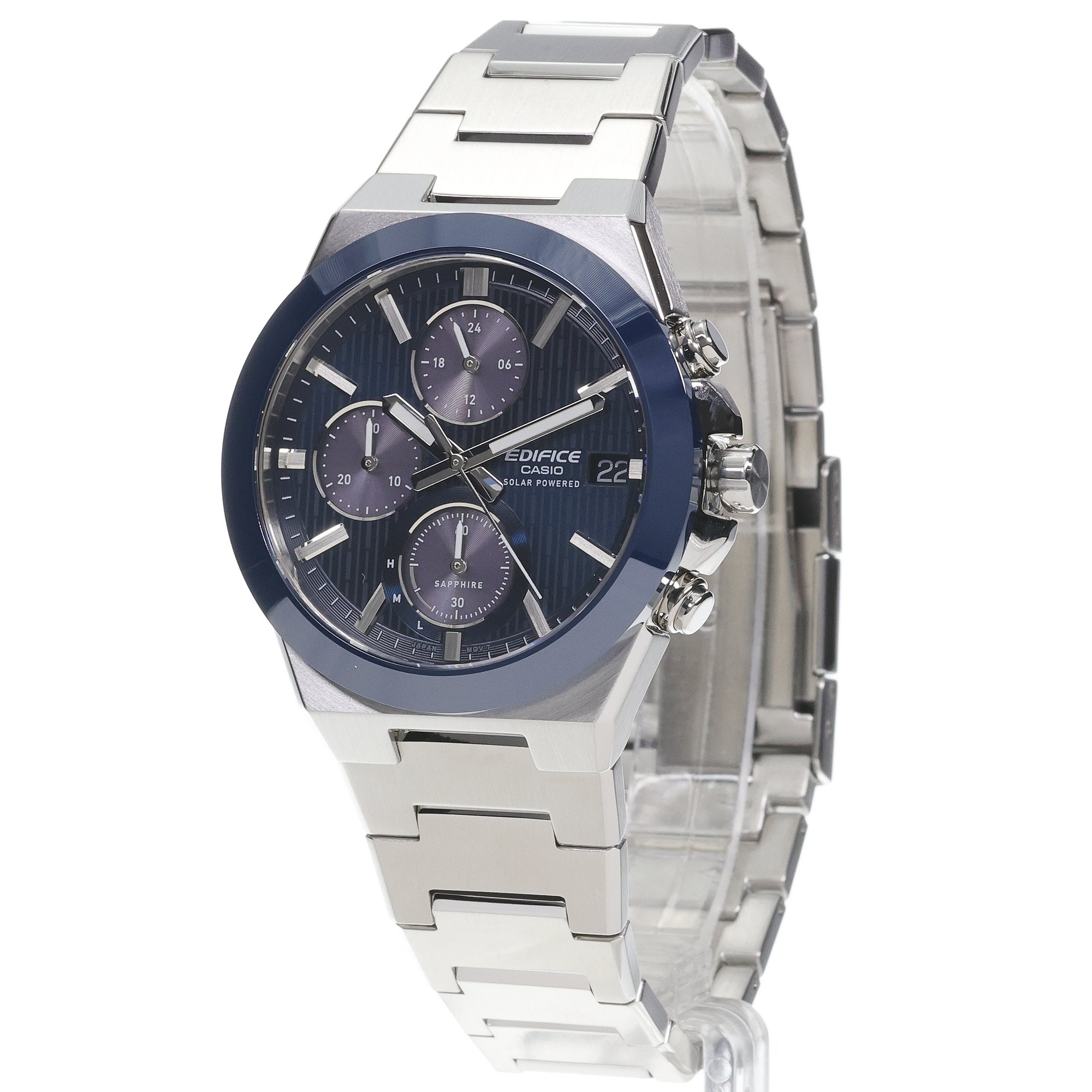 EDIFICE EFS-S650D-2AEF Premium EDIFICE Momentum sportowy zegarek srebrny