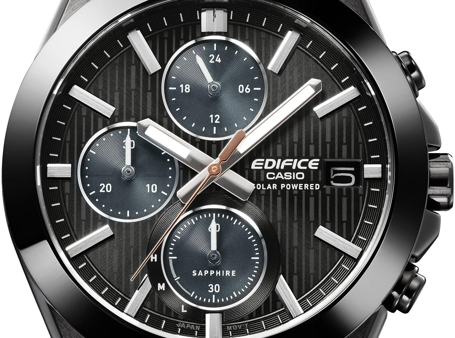 EDIFICE EFS-S650DC-1AEF EDIFICE Momentum Solar Powered Chronograph zegarek męski sportowy szafirowe - miniatura 8