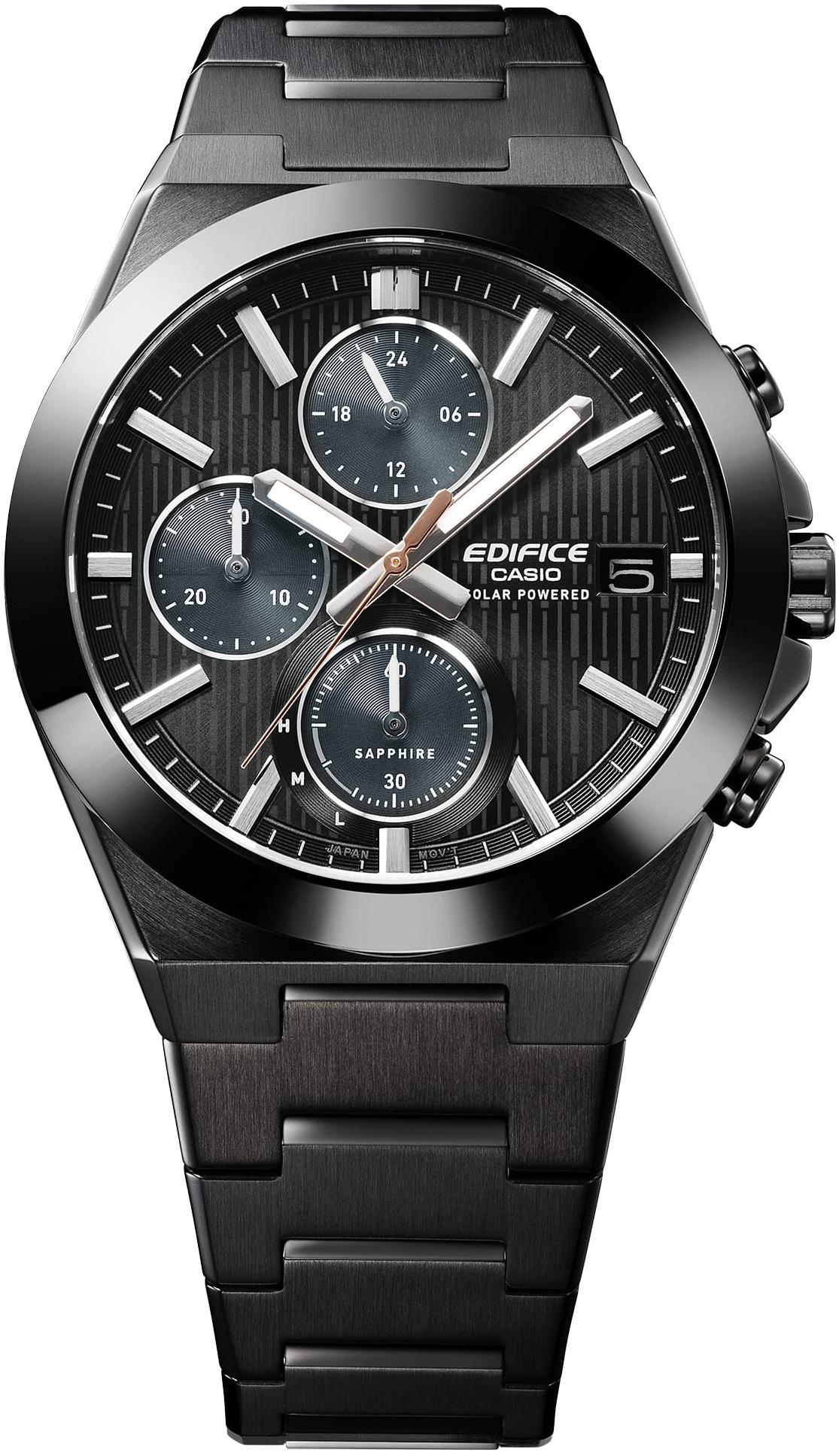 EDIFICE EFS-S650DC-1AEF EDIFICE Momentum Solar Powered Chronograph zegarek męski sportowy szafirowe - miniatura 9
