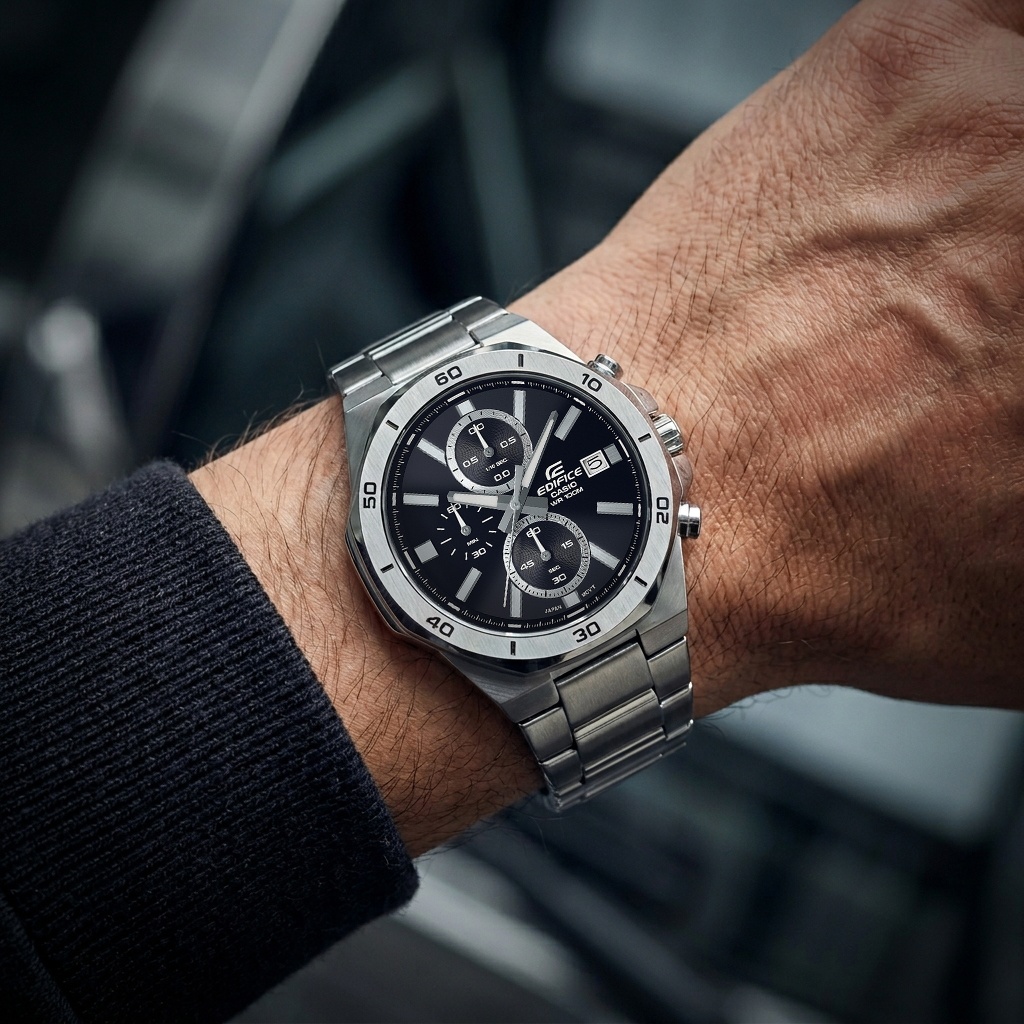 EDIFICE EFV-640D-1AVUEF zegarek męski EDIFICE Premium