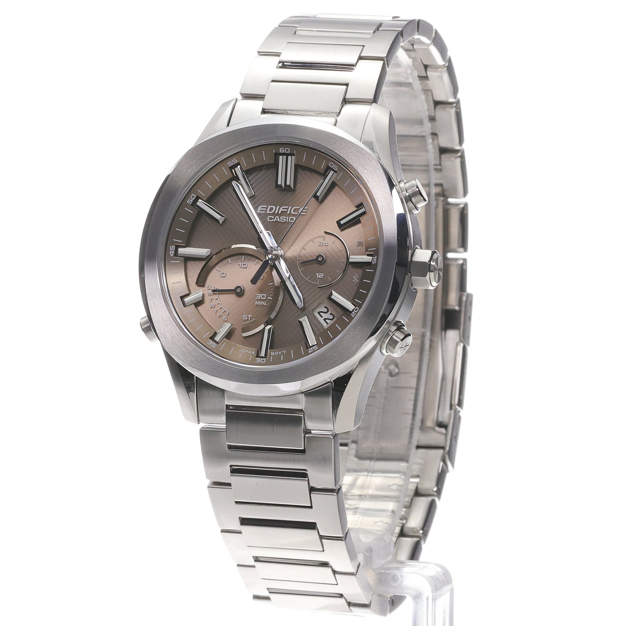 EDIFICE EQB-1300D-5AEF zegarek męski EDIFICE Momentum srebrny