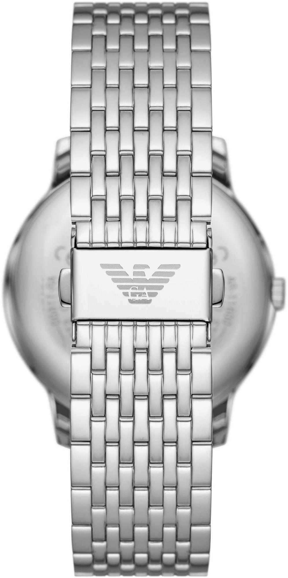 Emporio Armani AR11600 zegarek srebrny klasyczny Classics bransoleta - miniatura 3