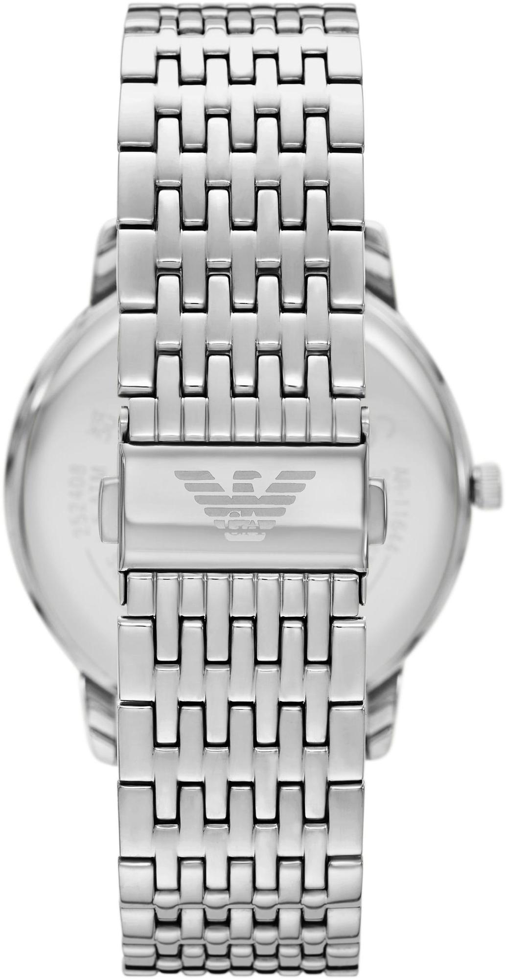Emporio Armani AR11644 zegarek srebrny klasyczny Classics bransoleta - miniatura 6