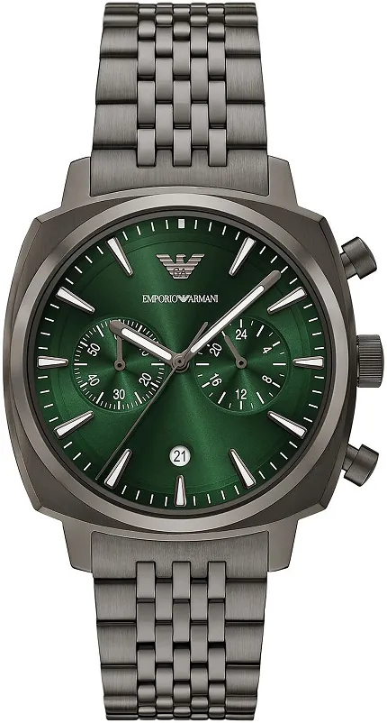 Emporio Armani AR11689 Classics Stainless steel quartz chronograph watch with Cushion Case - zdjęcie 1