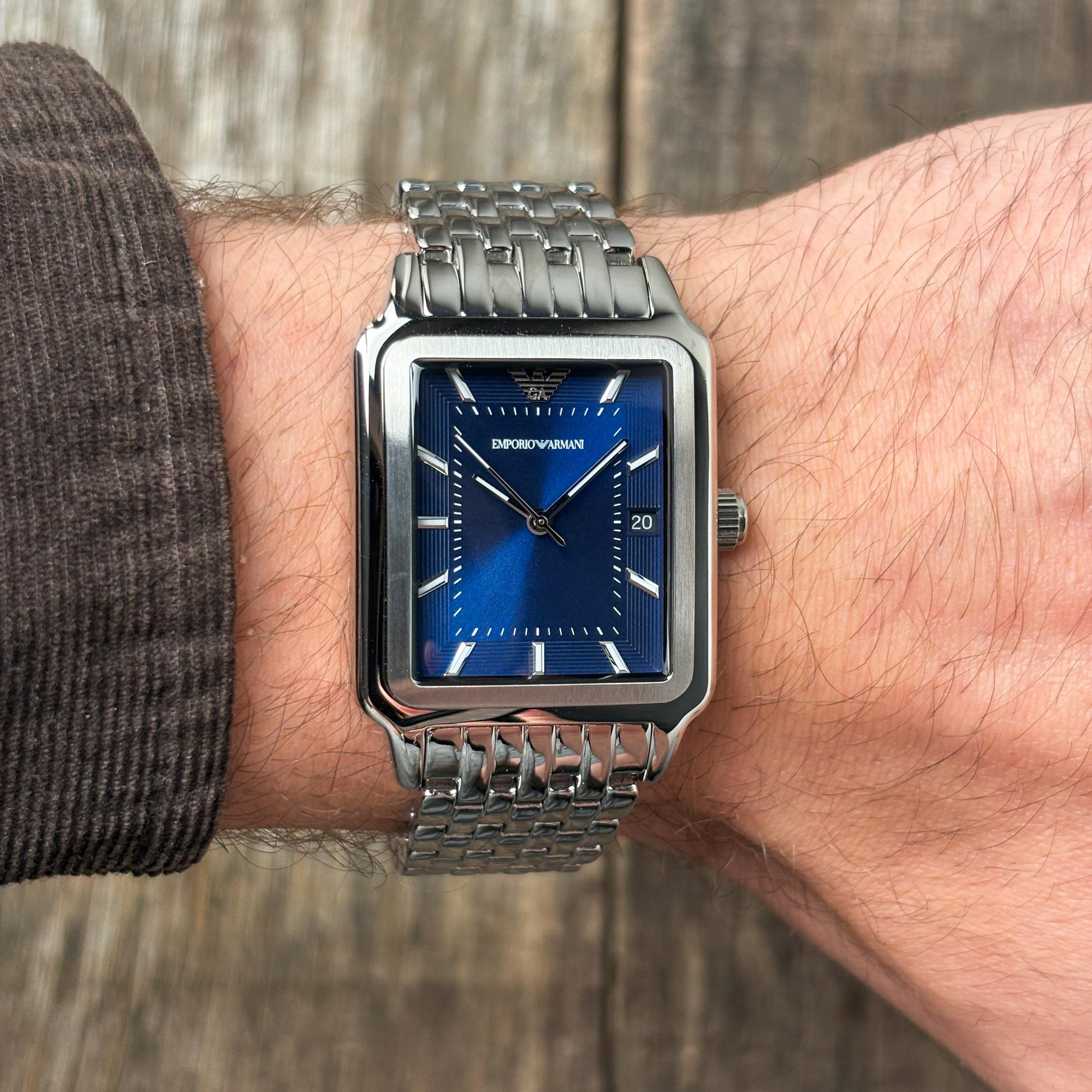 Emporio Armani AR11754 Diego Diego klasyczny zegarek srebrny - miniatura 9