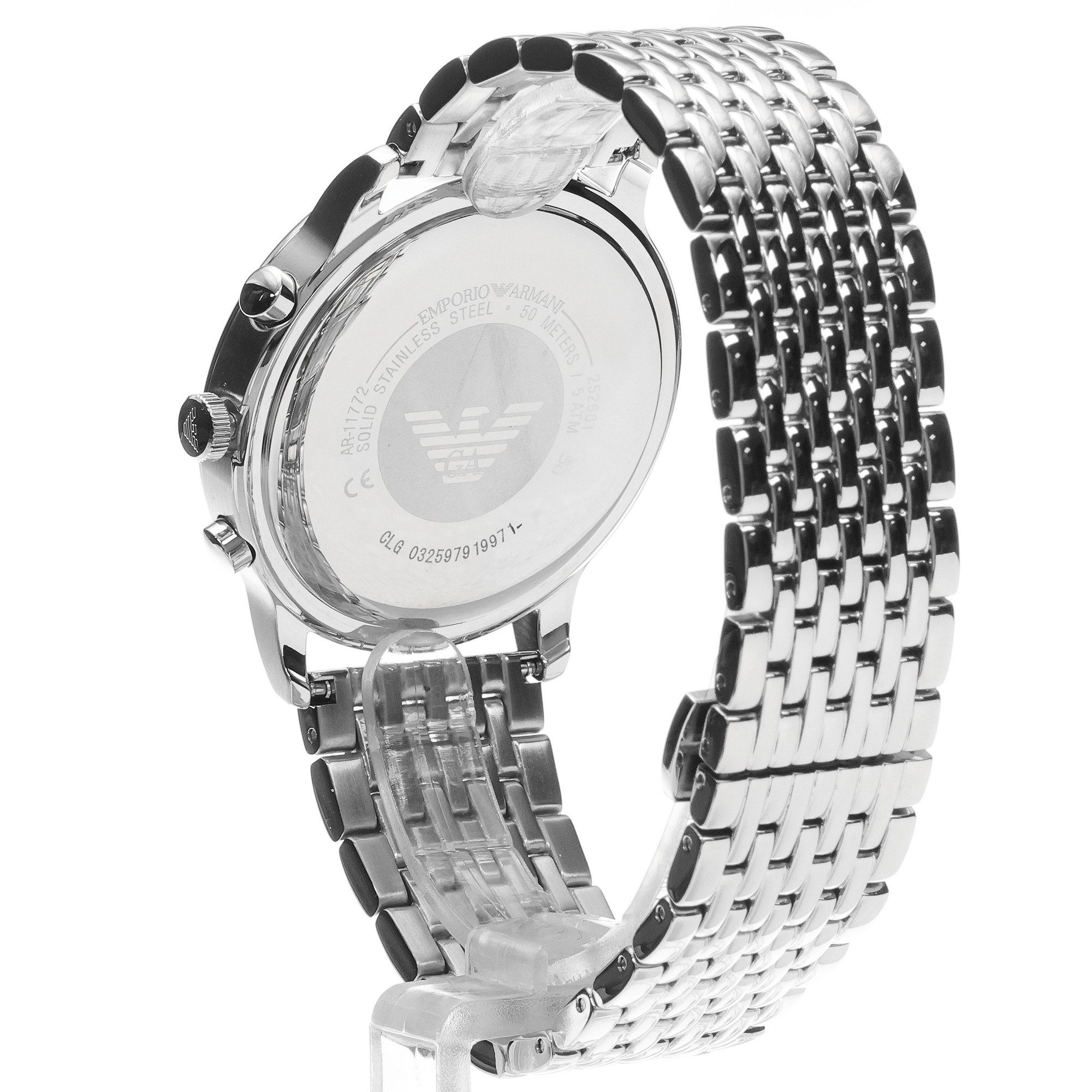 Emporio Armani AR11772 zegarek srebrny fashion-modowy Mens bransoleta - miniatura 4