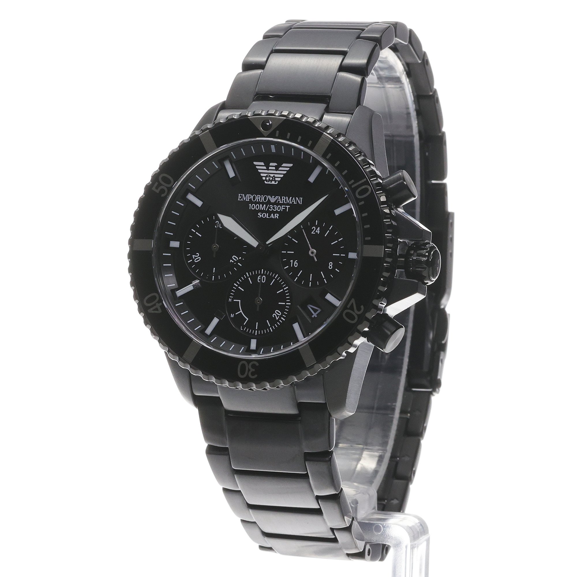 Emporio Armani AR11784 World Explorer Chrono Emporio Armani sportowy zegarek czarny - miniatura 2