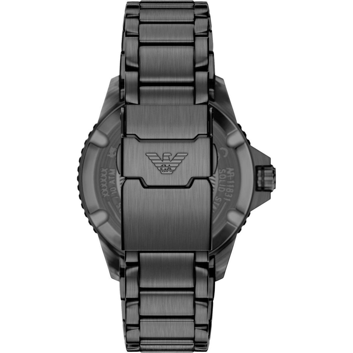 Emporio Armani AR11831 World Explorer Solar World Explorer klasyczny zegarek czarny - miniatura 6