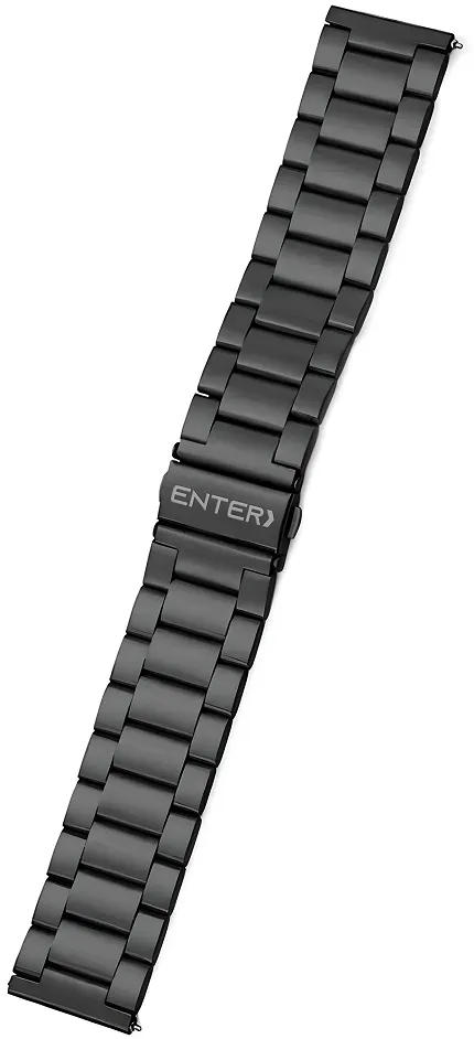 Enter BSMART11422 Bransoleta Stalowa Czarna - zdjęcie 1