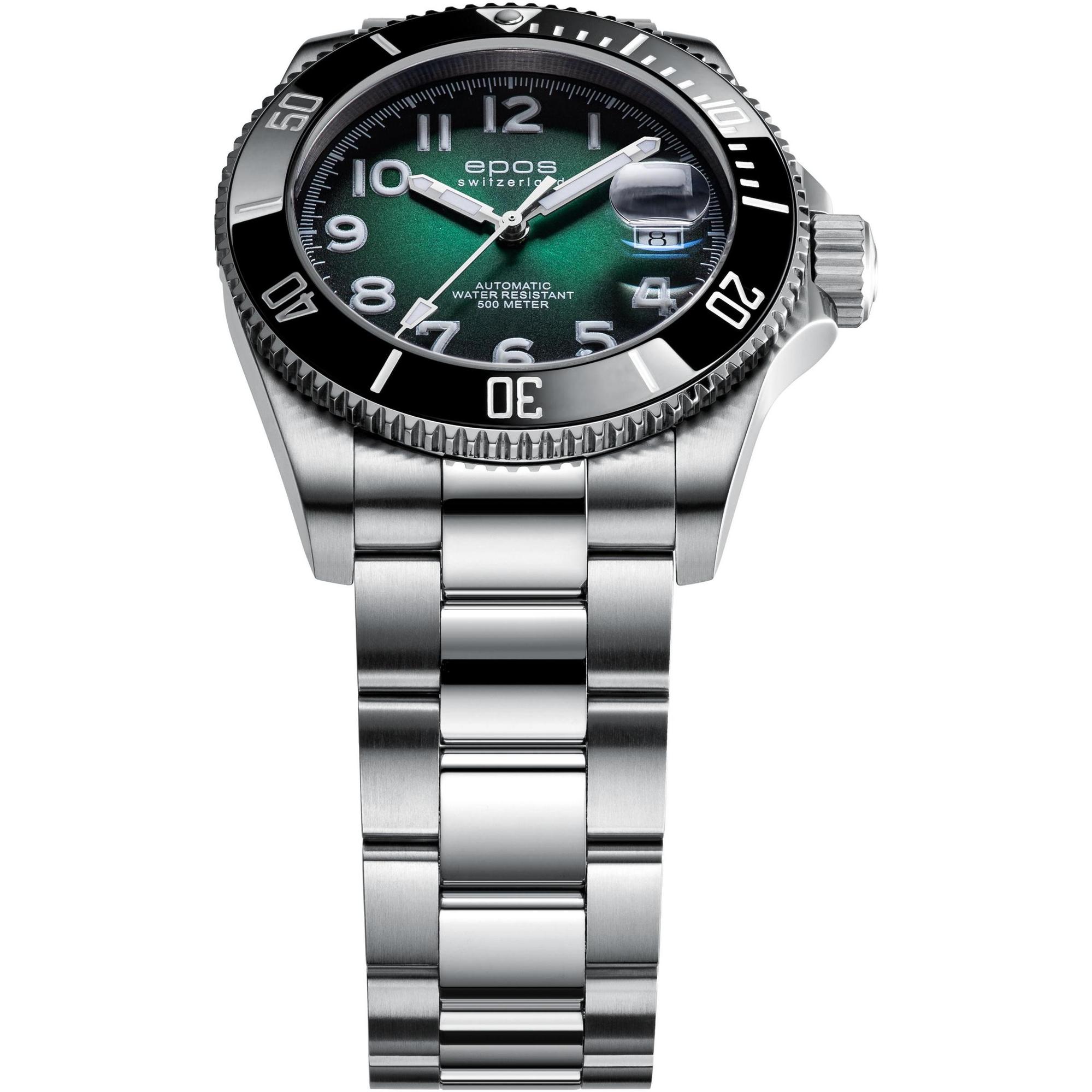 Epos 3504131803390 Sportive 3504 Diver Titanium Sportive klasyczny zegarek szary
