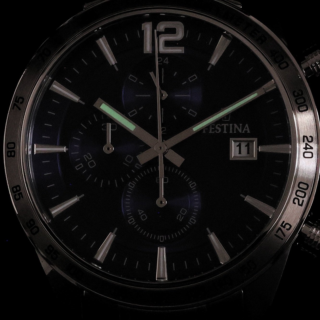 Festina F16759-3 Chronograph Chronograf sportowy zegarek srebrny - miniatura 5