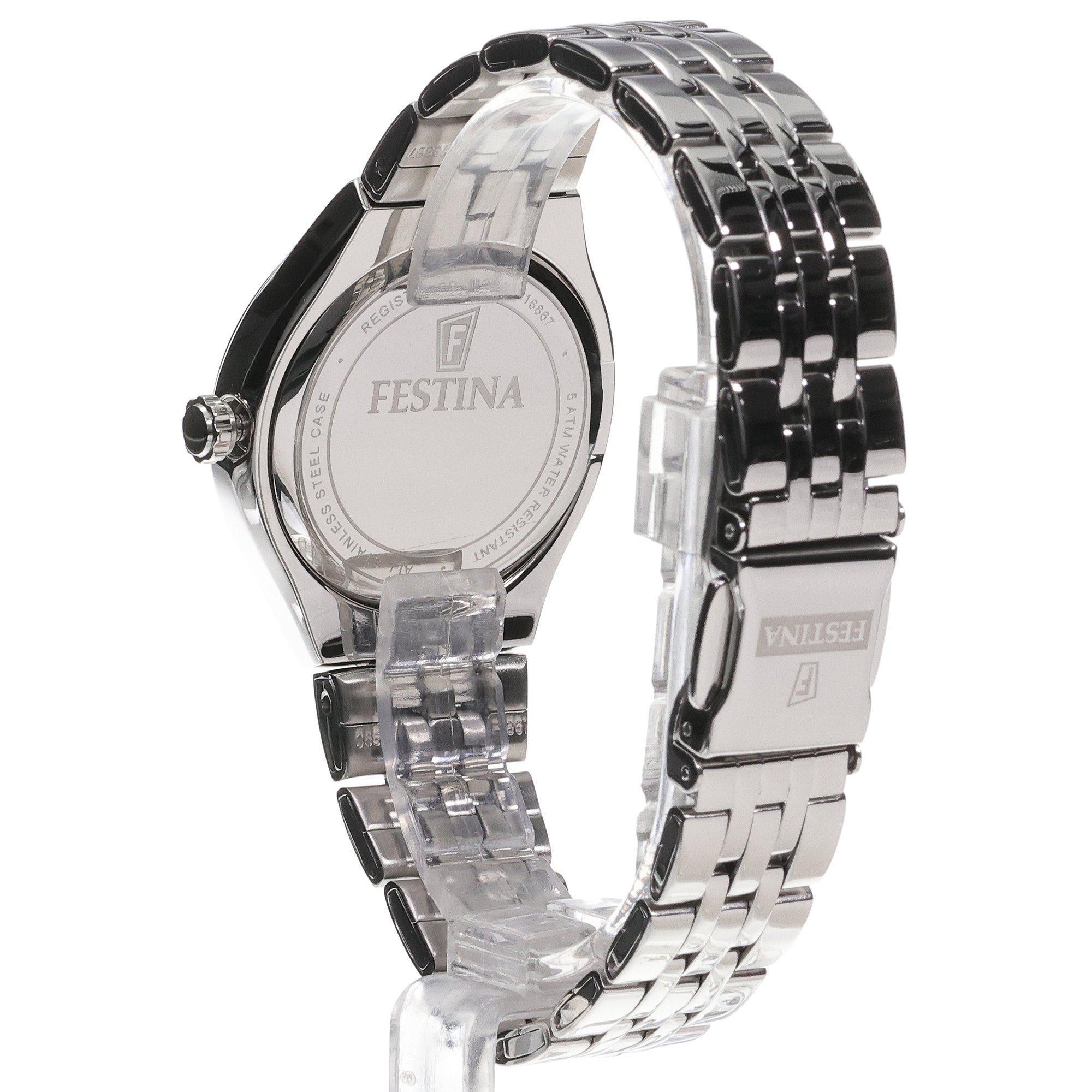Festina F16867-7 damski zegarek Classic bransoleta