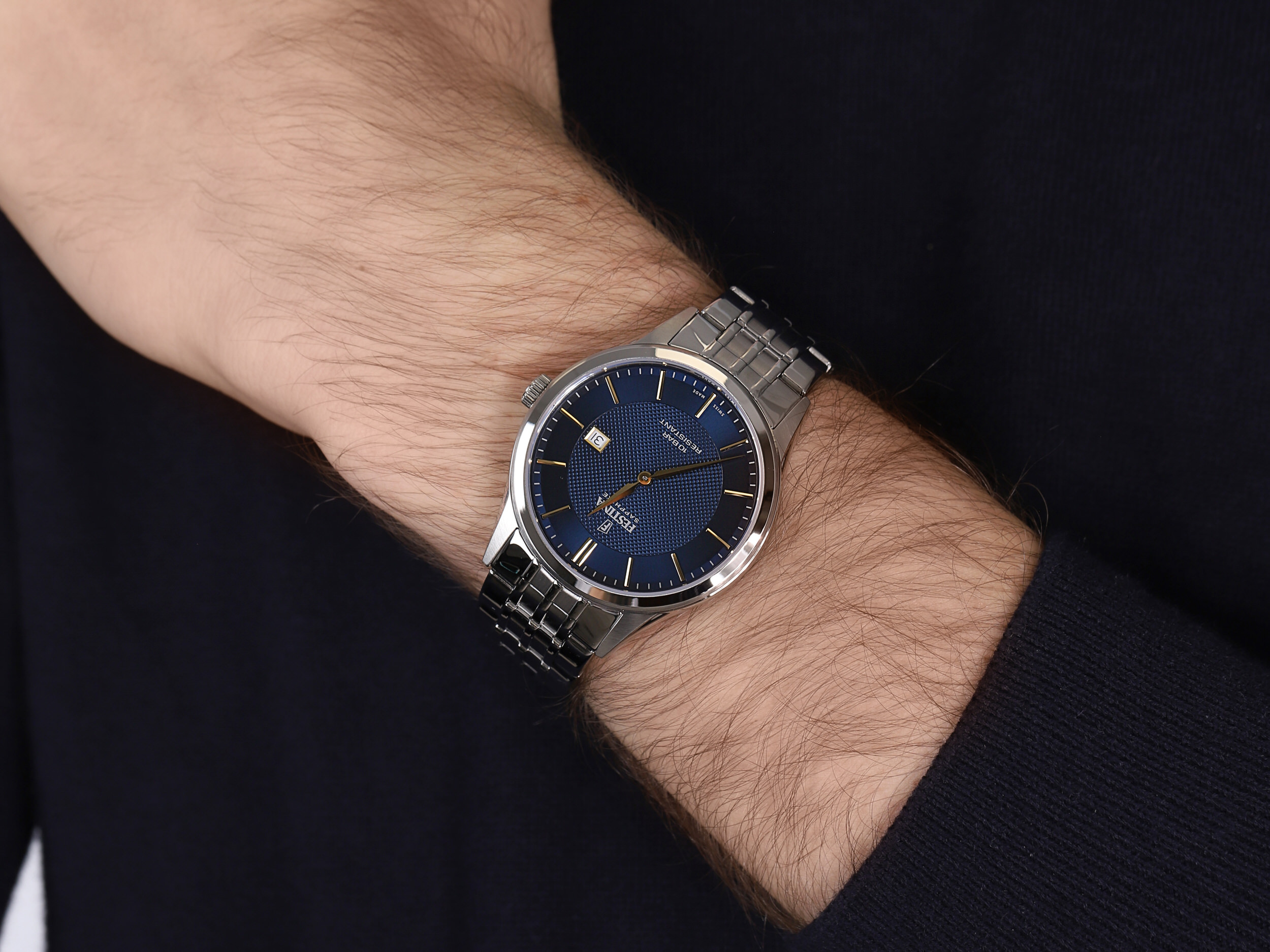 Festina F20005-3 męski zegarek Classic bransoleta - miniatura 2